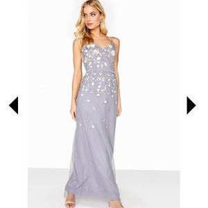 Little mistress embroidered prom dress
